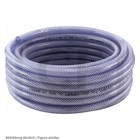 PVC-hose clear w.fabric lining ID 6mm OD ca. 11mm,-20/+65°C,burst press. 60bar