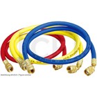 charg. hose Set Value VRP-U-240cm 7/16"UNF, 1/4"SAE,blue/red/yellow,55bar