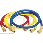 charg. hose Set 120cm Value VRP-U-R/Y/B 7/16"UNF, 1/4"SAE,blue/red/yellow,55bar