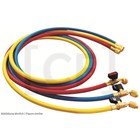 charg. hose Set 120cm Value VRP-C-R/Y/B w.ball valve, 1/4"SAE, B/R/Y, 55bar